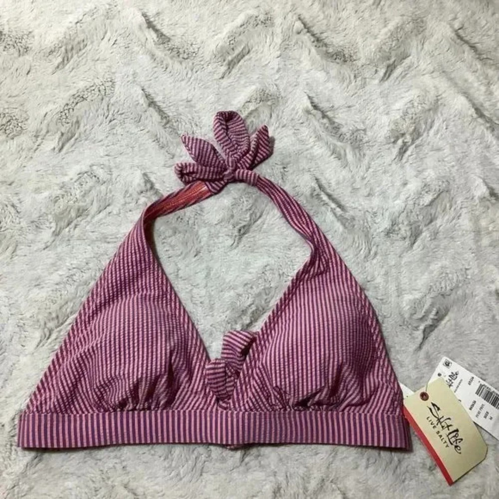 Nwt SALT LIFE  Bikini Top peri purple Size Small